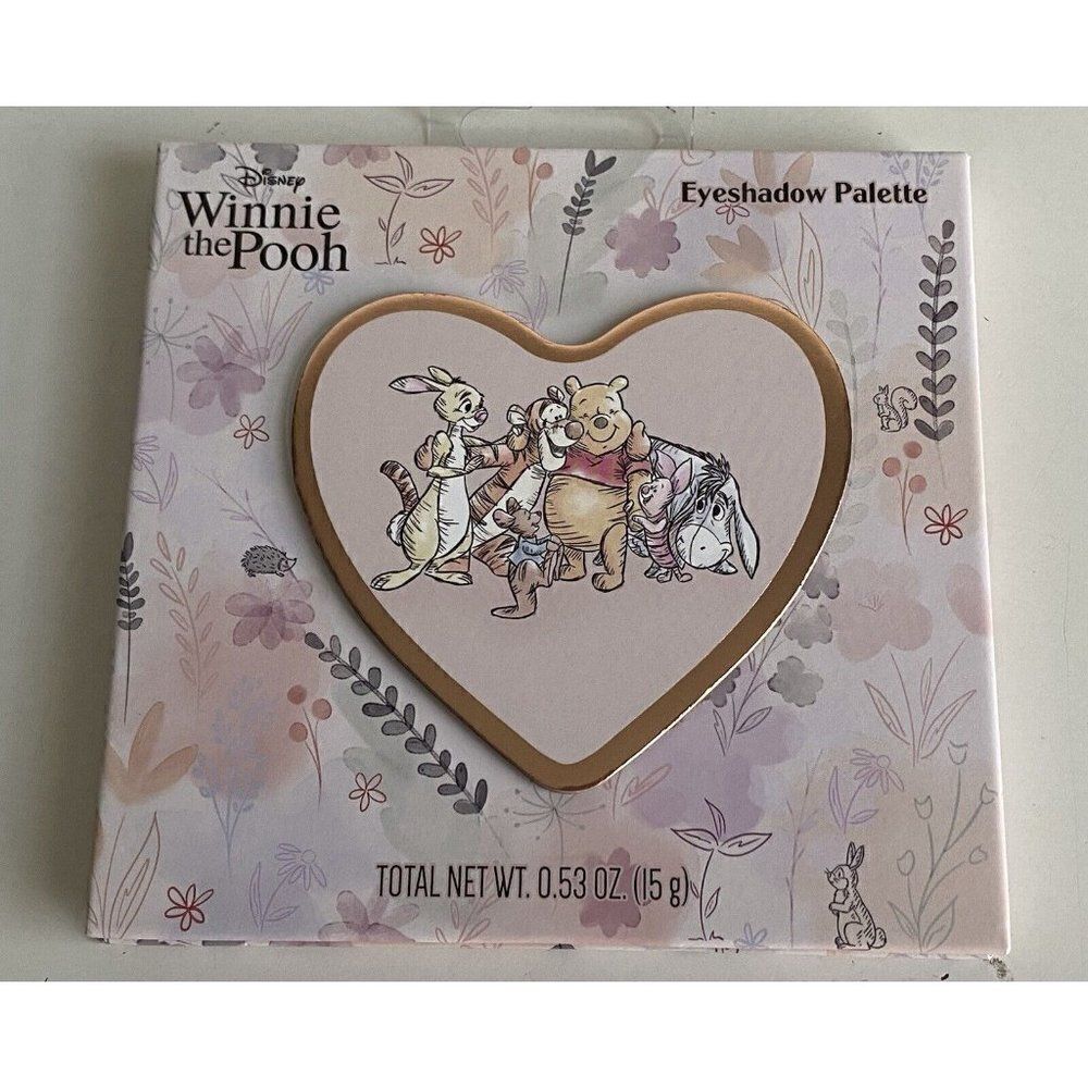 Disney Winnie The Pooh Heart Shaped‎ Eyeshadow Palette With Mirror 12 Colors NEW